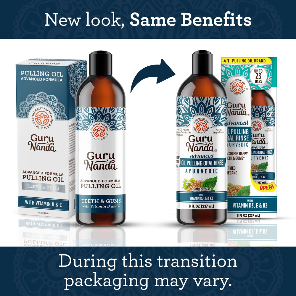 Tongue scraper included with GuruNanda mouthwash