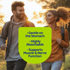 Close-up of GUSEVIT bottle with magnesium glycinate 2500mg label