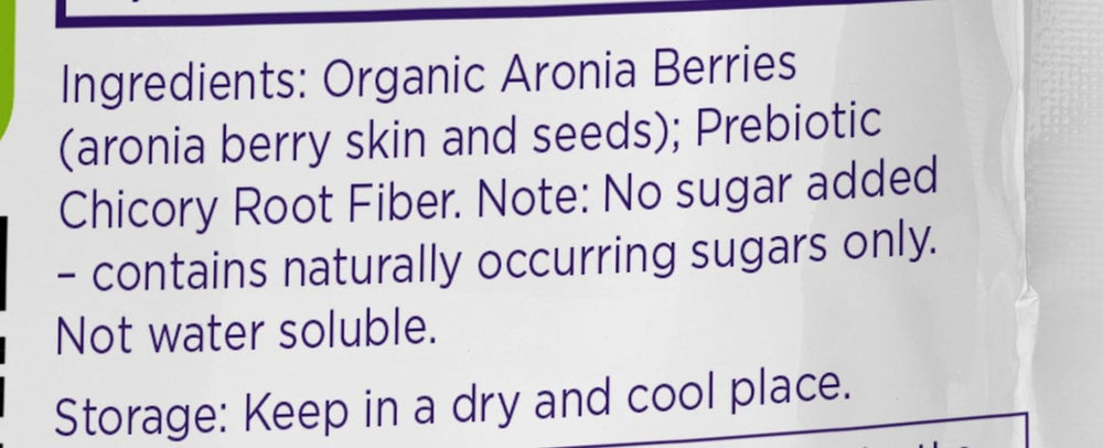 Close-up of organic aronia berries used in GUT BAR Powder
