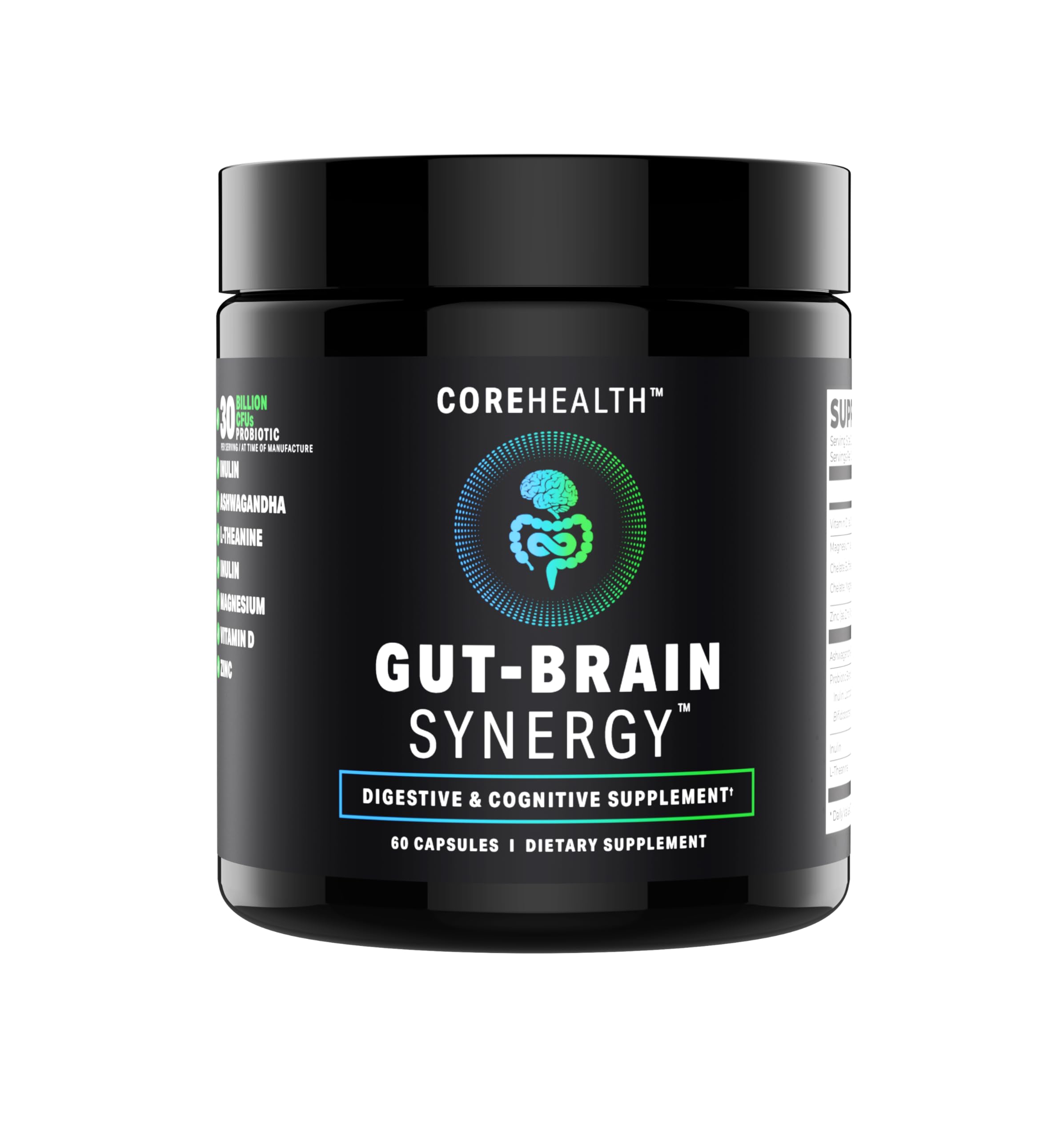 Gut-Brain Synergy bottle and label