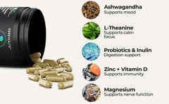 Close-up of 30B CFU probiotic bottle