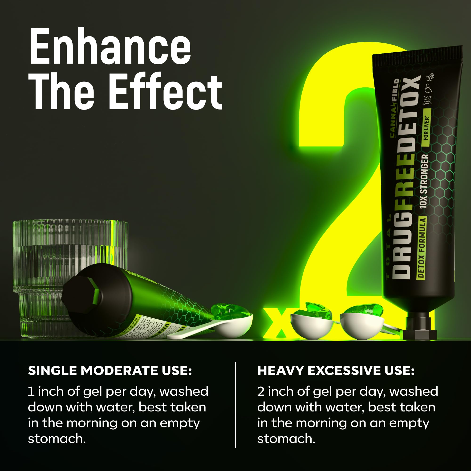 Gut detox repair plant-based formula illustration