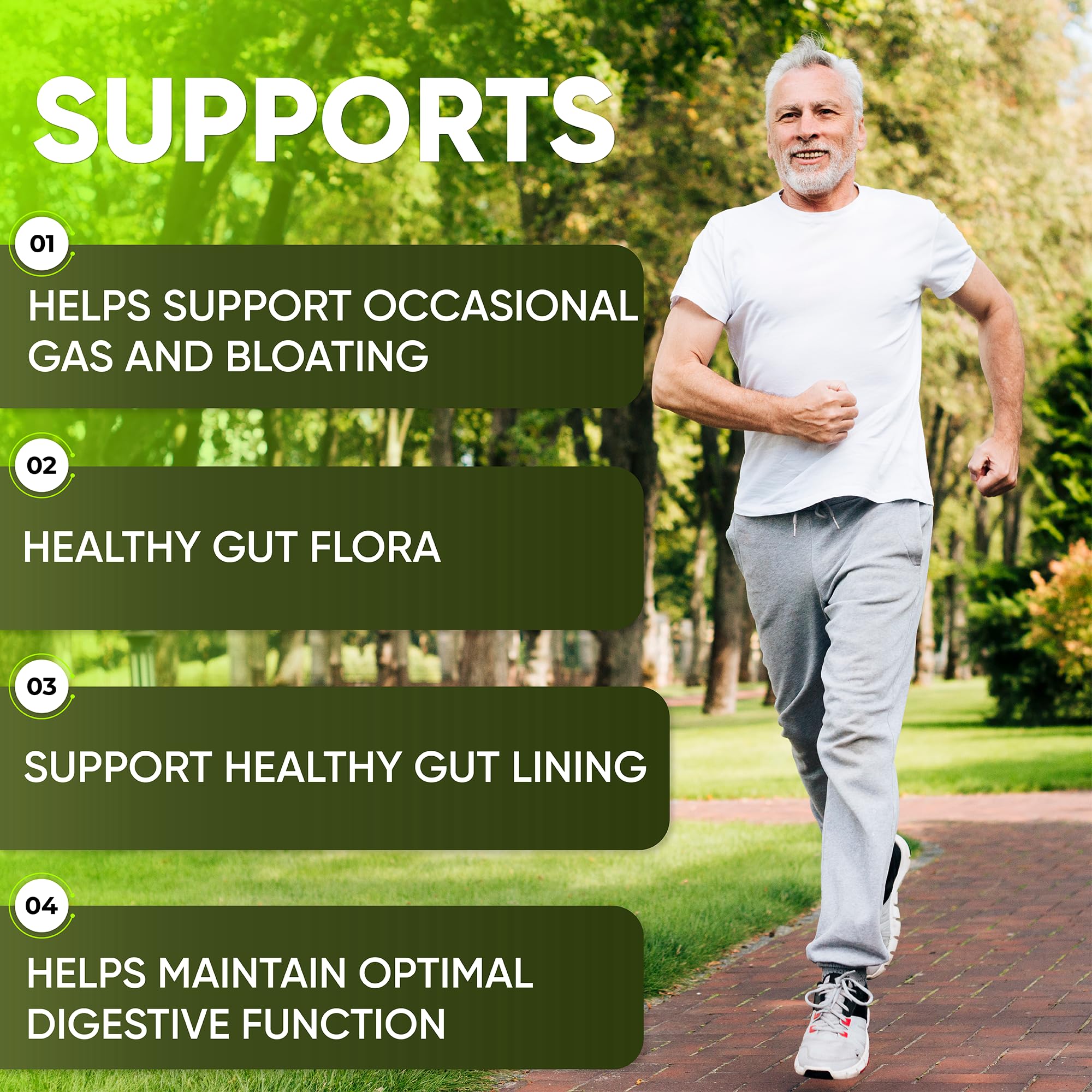 Digestive enzymes including bromelain, lactase, lipase and more