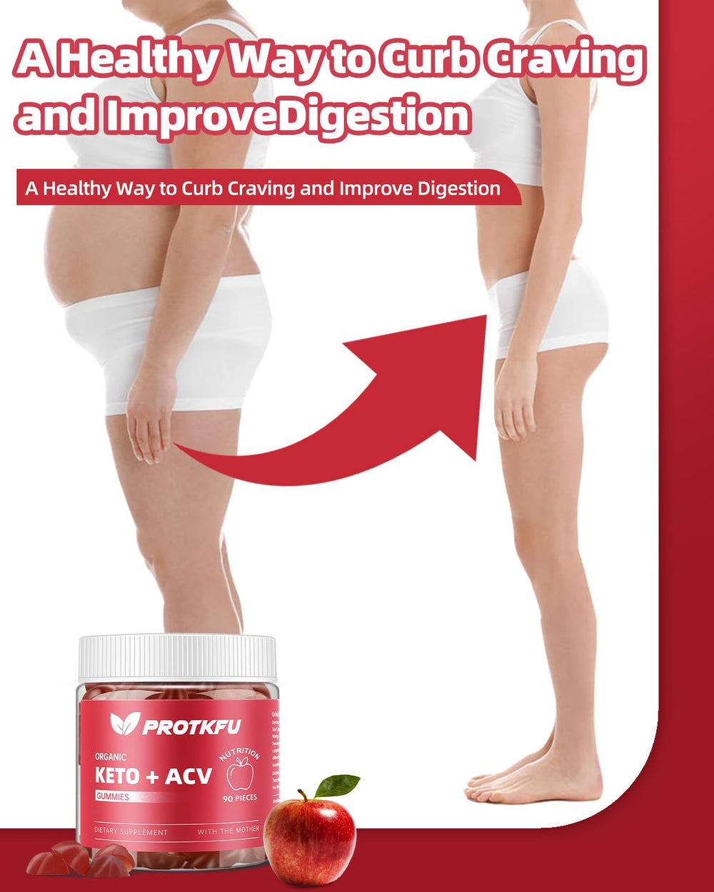 Gummies illustrating gut health and detox benefits