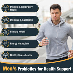 Digestive health support for men with probiotics