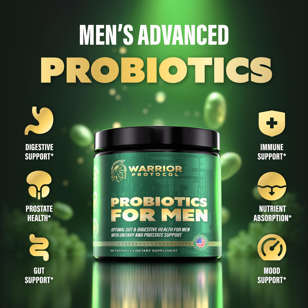 Gut health concept image for active men