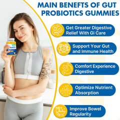 Illustration of 8 probiotic strains used in gummies