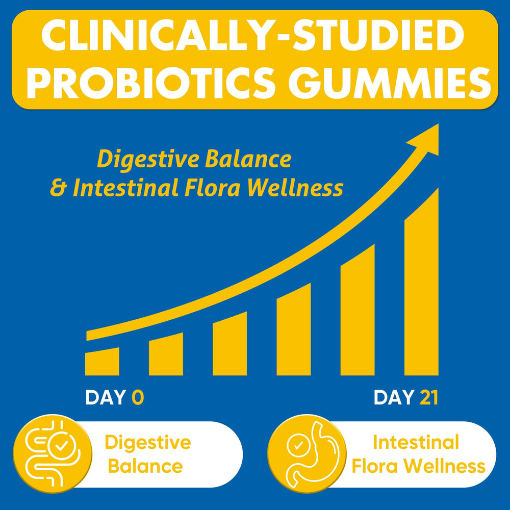 Gummies featuring prebiotics and herbs
