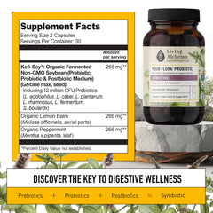 Close-up of probiotic capsules for gut health