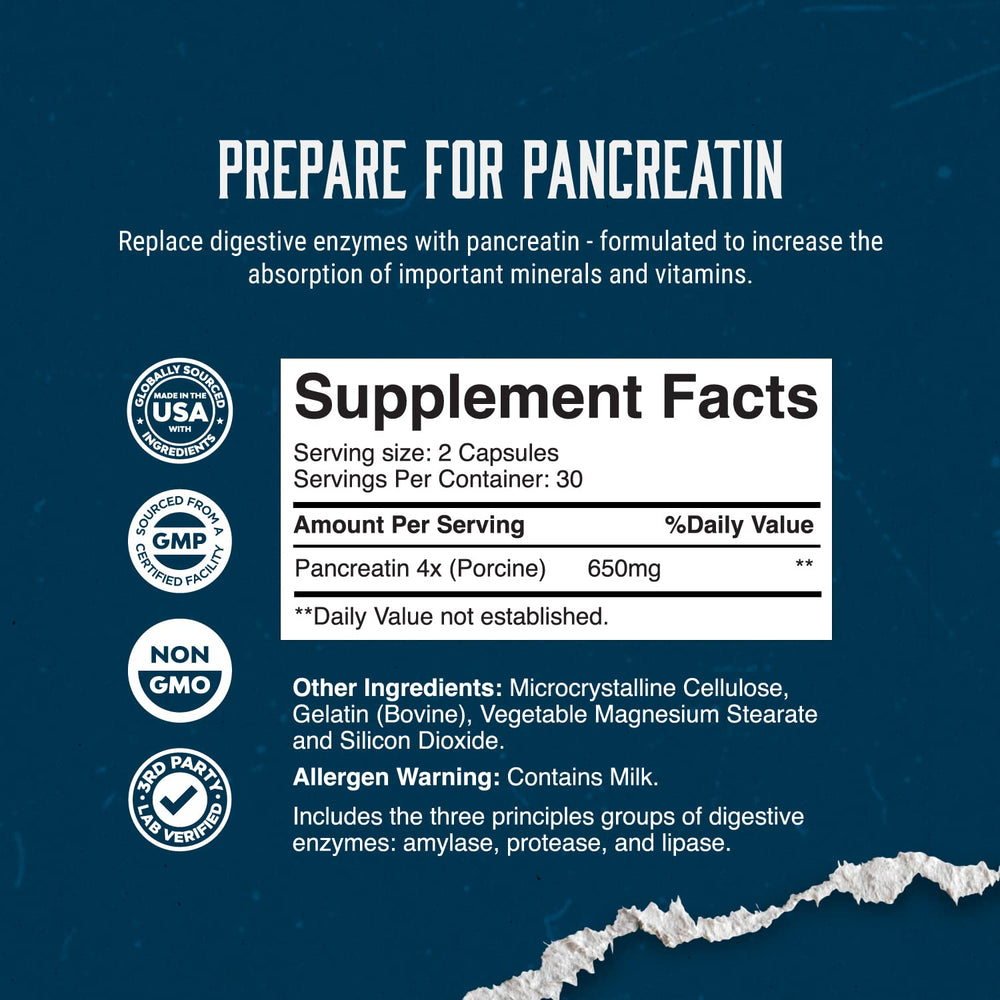 Gut health support with enzyme supplement