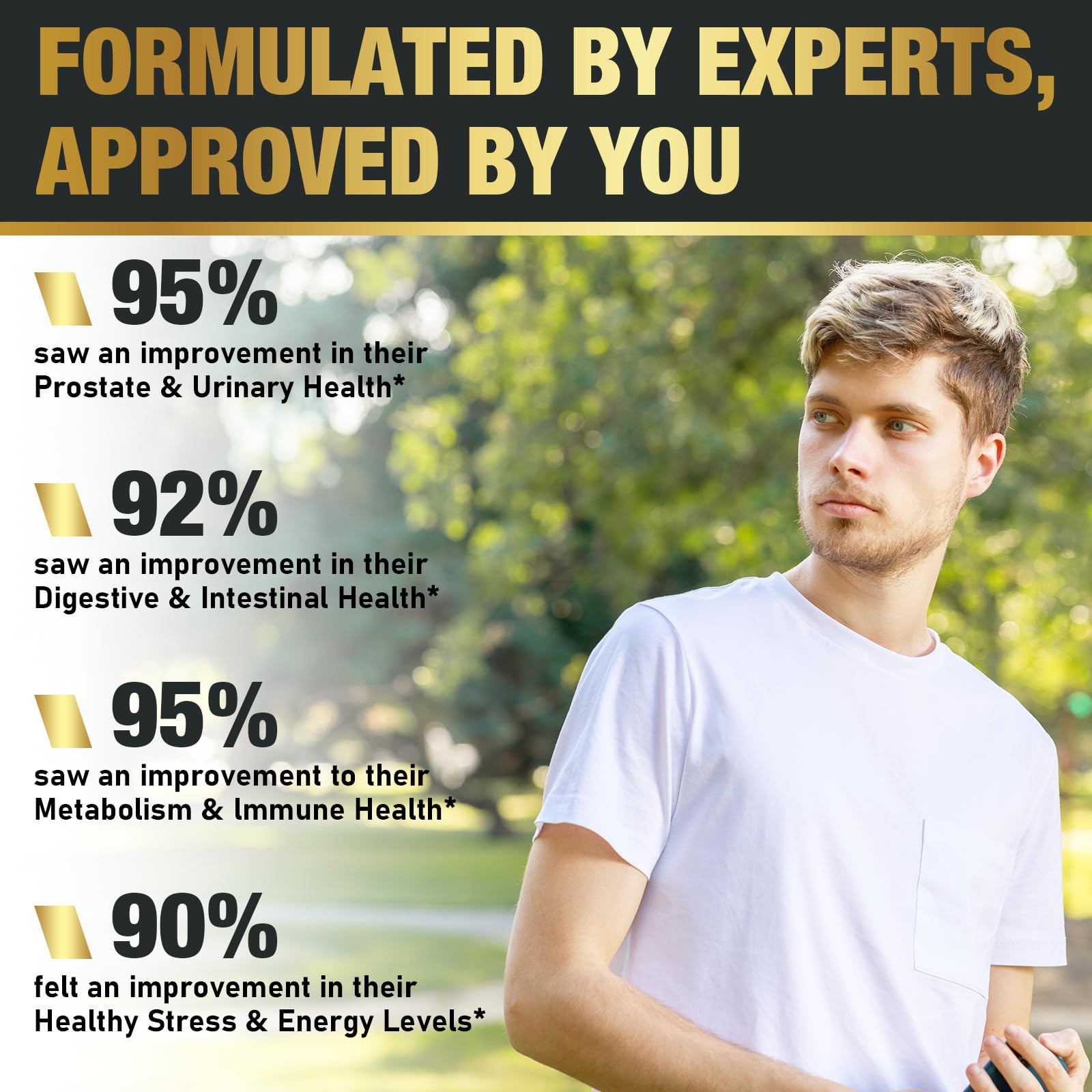 Probiotic supporting gut health and immune system for men