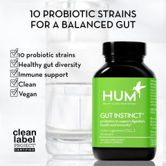 Illustration featuring 10 probiotic strains (Lactobacillus and Bifidobacterium)