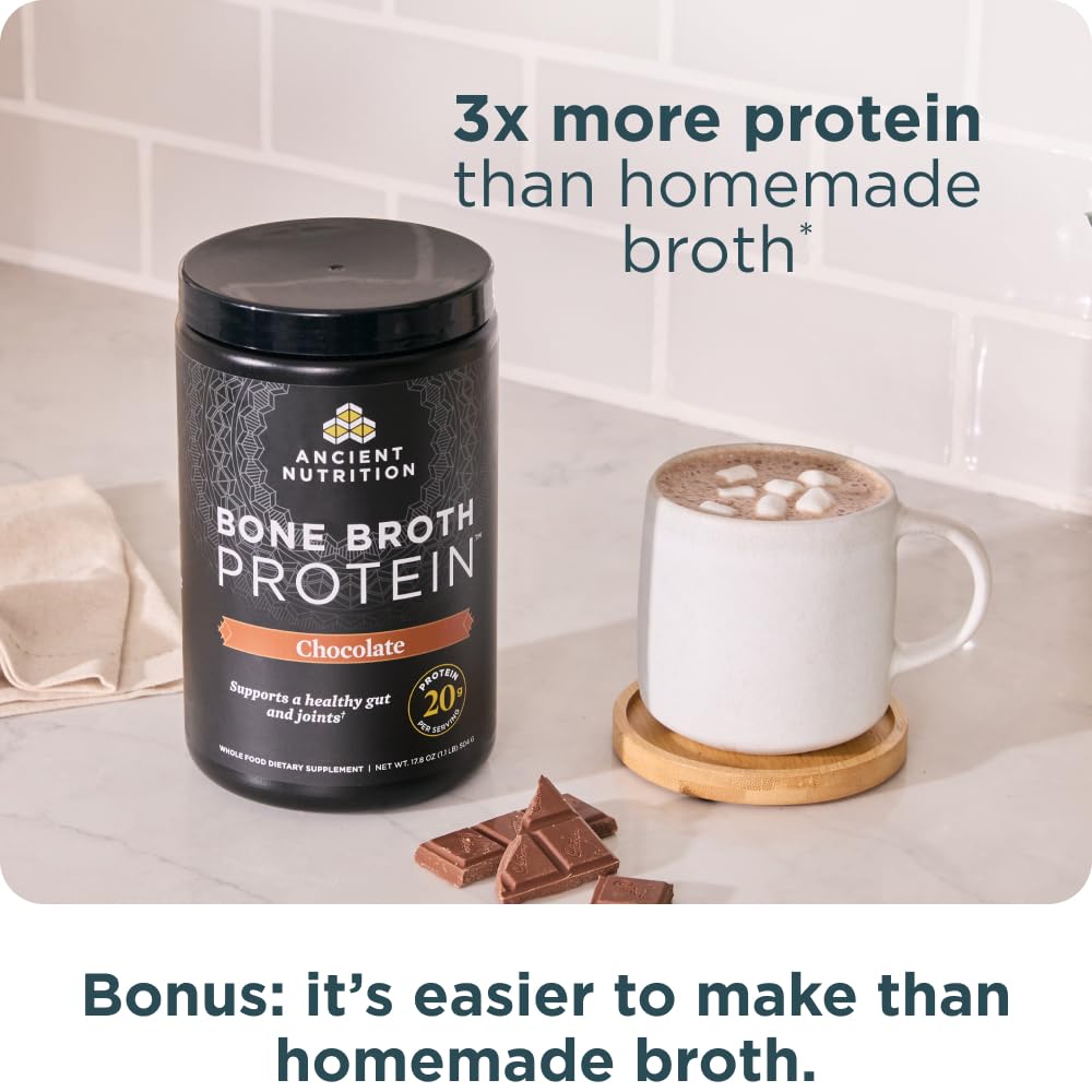 Bone broth protein powder supports gut, joints and immune health