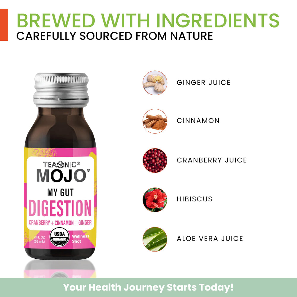 Second close-up view of the My Gut Mojo bottle label