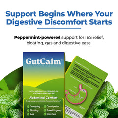 Illustration of bloating relief with GutCalm