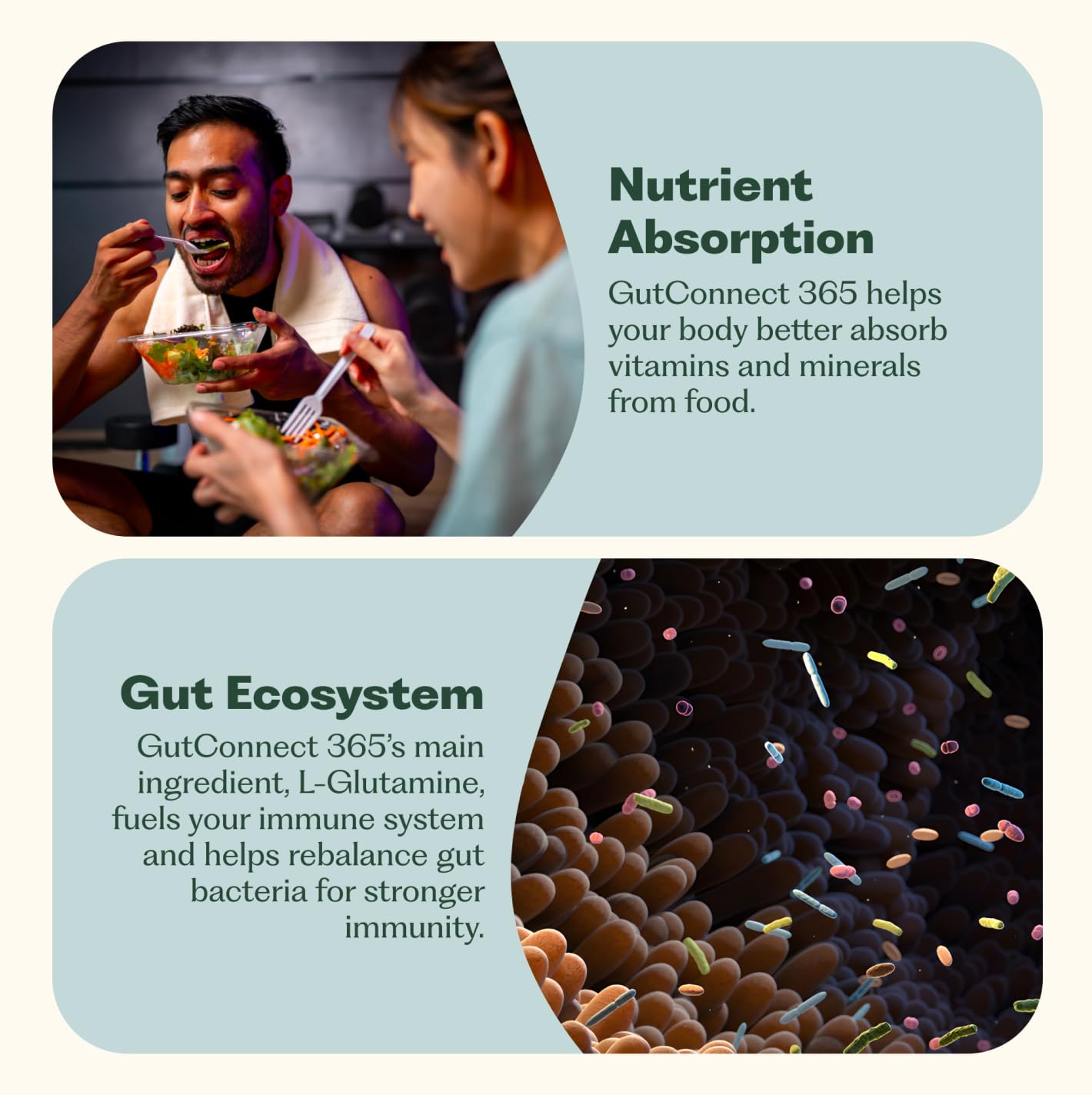 Slippery elm bark image on GutConnect 365 packaging