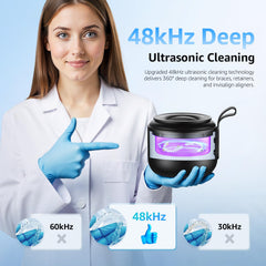 Waterproof IPX5 retainer cleaner