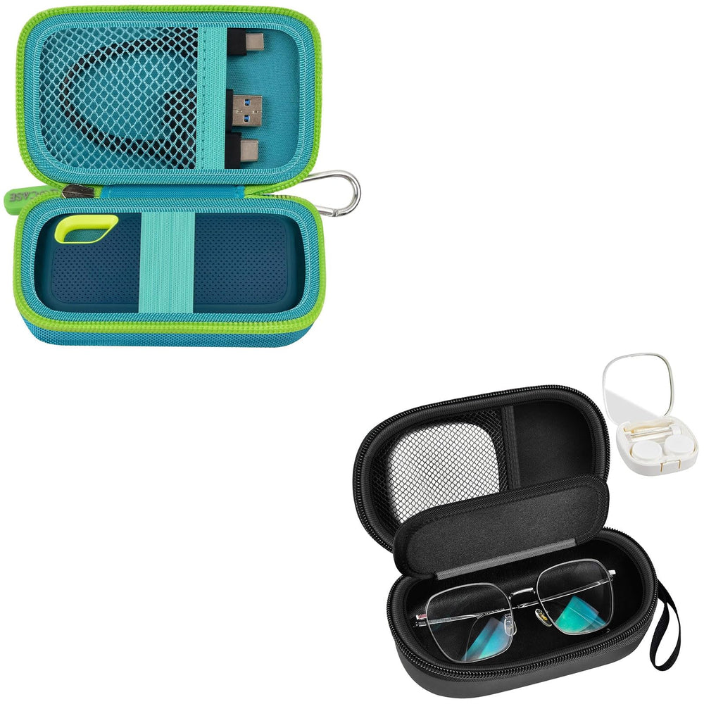 GWCASE 2-in-1 glasses and contact lens case exterior