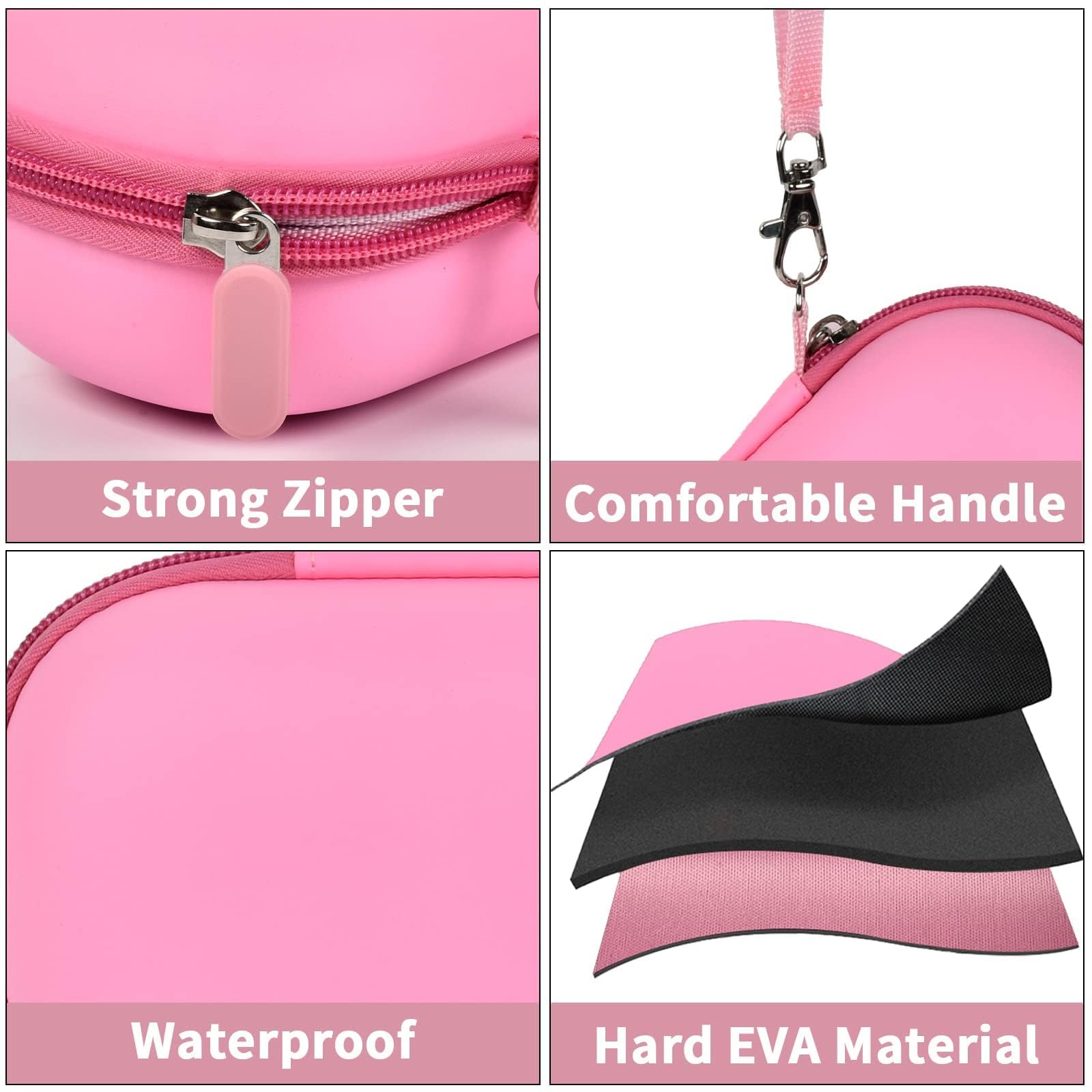 Hard shell EVA/PU material protecting glasses and lenses