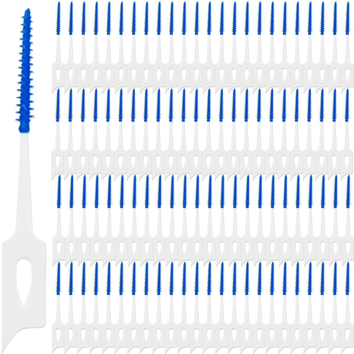 GXXMEI interdental brushes set 400 pieces – blue and white silicone