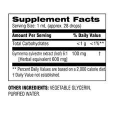 Close-up of the dropper dispensing Gymnema Sylvestre liquid extract.