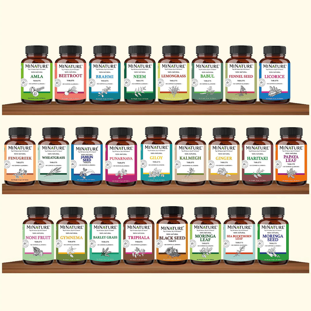 Natural ingredients and nutrition facts of Gymnema tablets