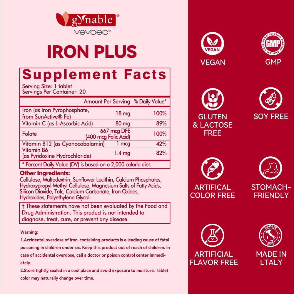 Made in Italy production of Gynable Iron Plus