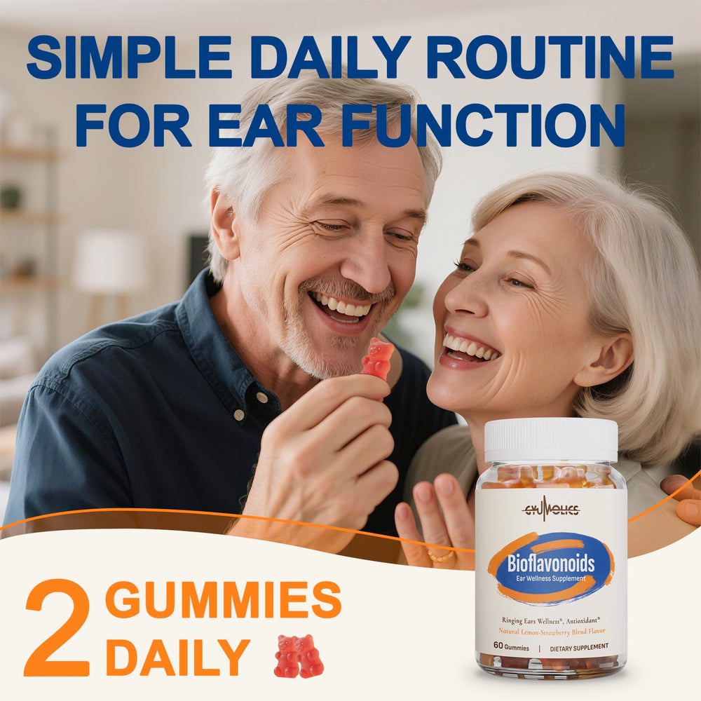 Nutrition facts label for Gyumolics flavonoid gummies