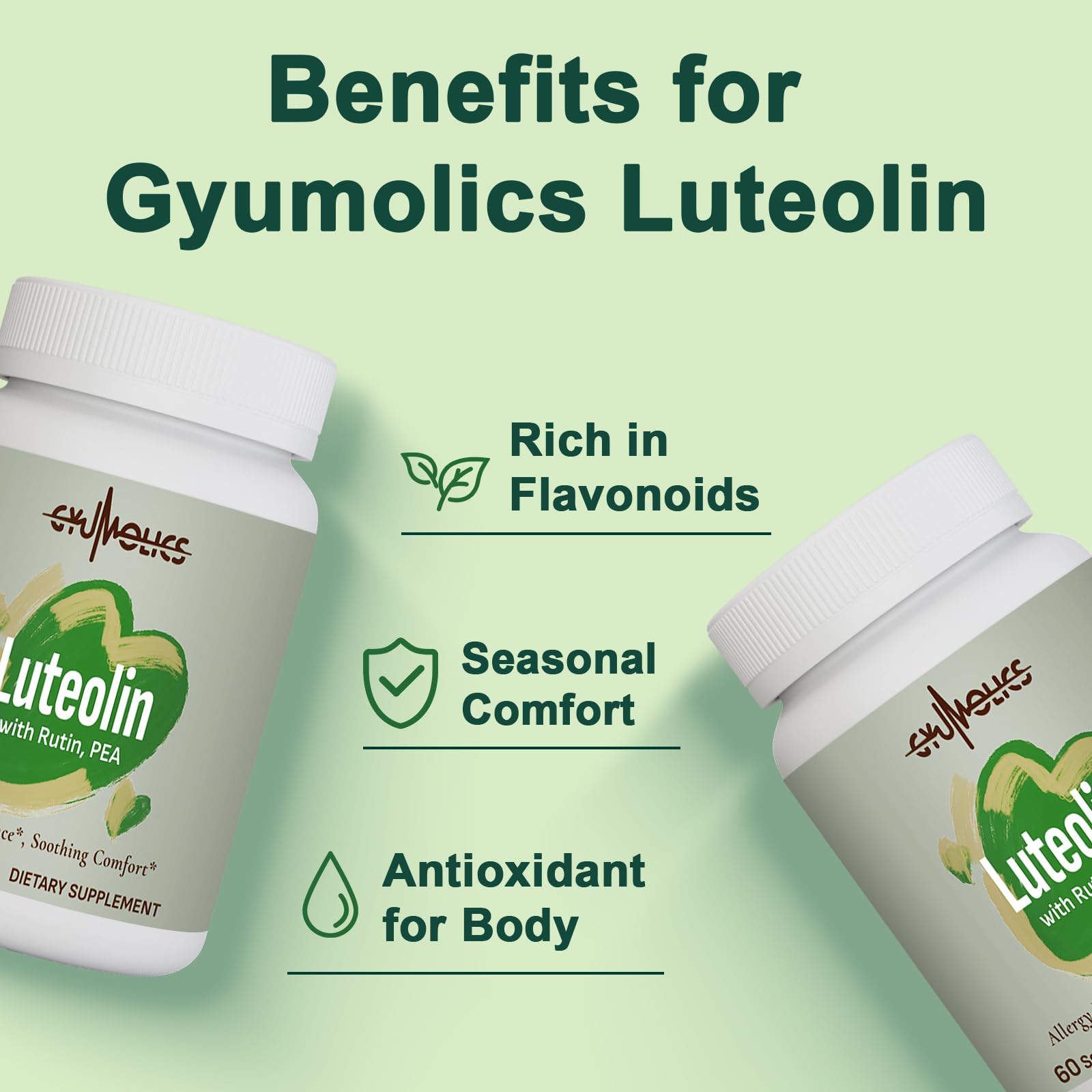 Key ingredients: luteolin, rutin, and PEA