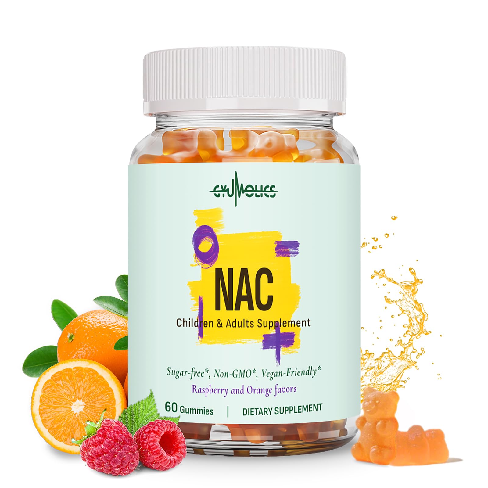 Gyumolics NAC Gummies bottle front label