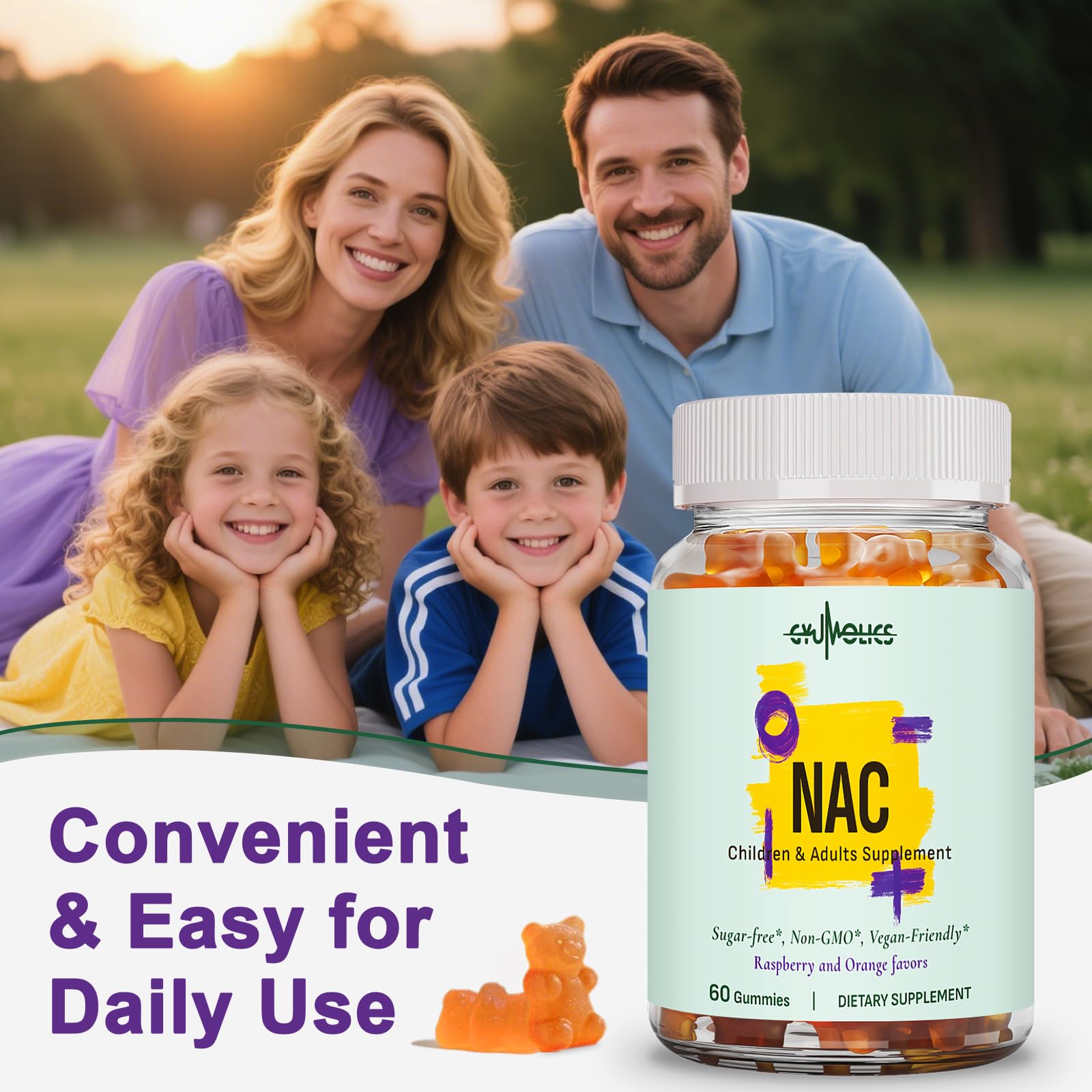 Packaging and nutrition information on the bottle label