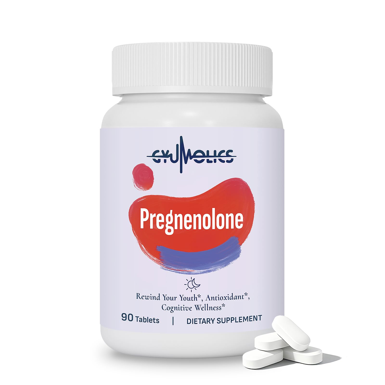 Gyumolics Pregnenolone 100mg supplement bottle hero image