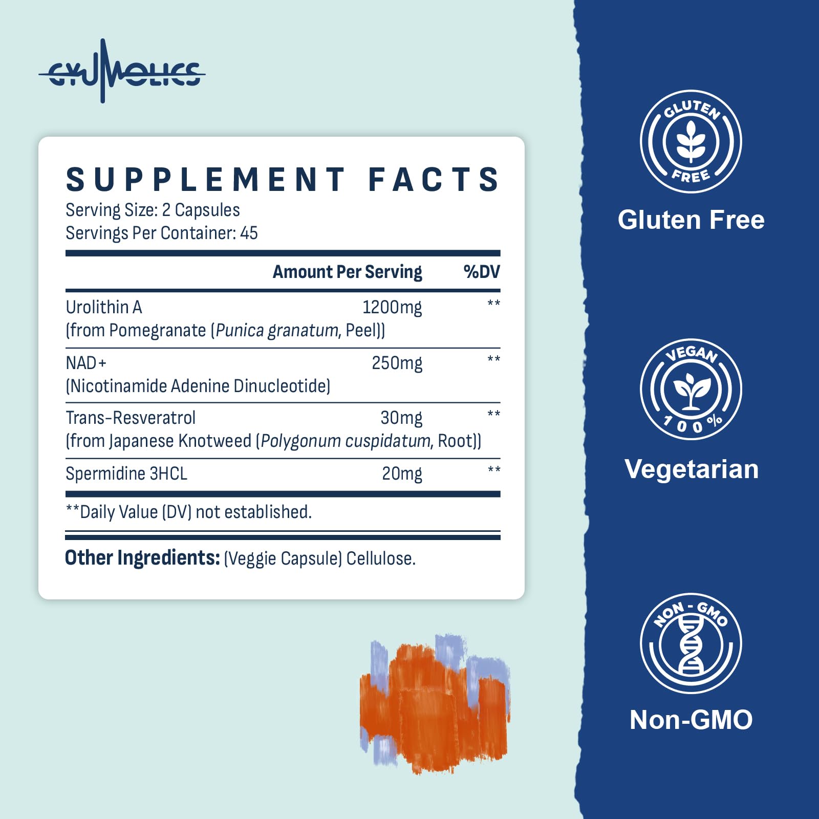 Two capsules daily usage instruction