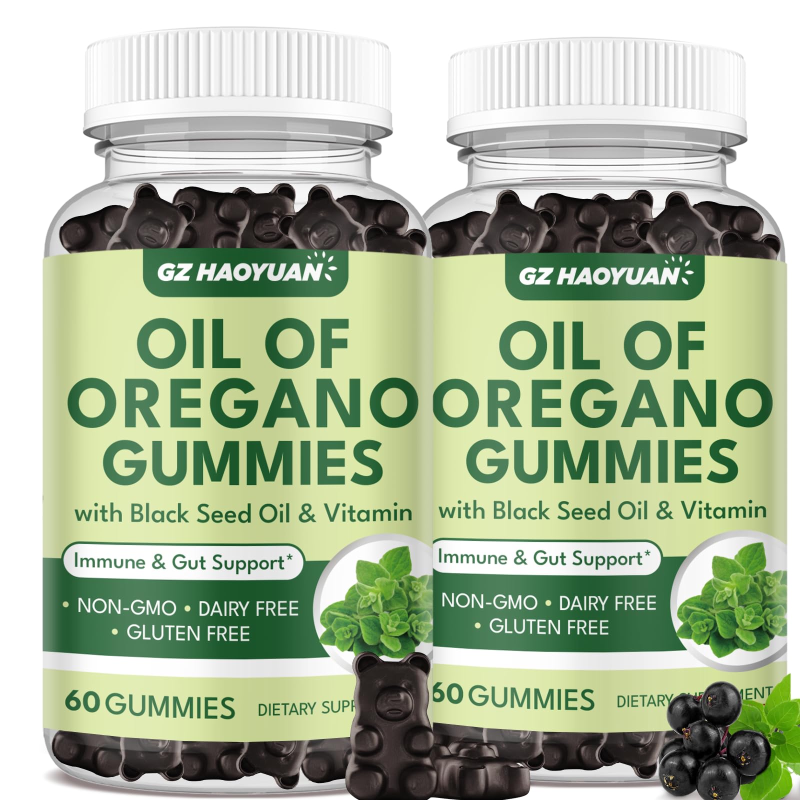 Hero image of GZ HAOYUAN Oil of Oregano Gummies with Black Seed Oil and Vitamin D3