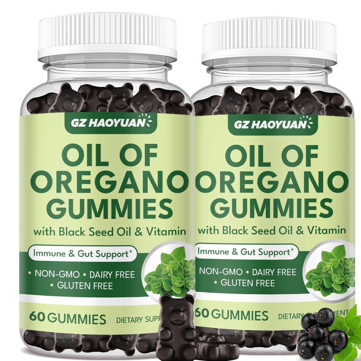 Hero image of GZ HAOYUAN Oil of Oregano Gummies with Black Seed Oil and Vitamin D3