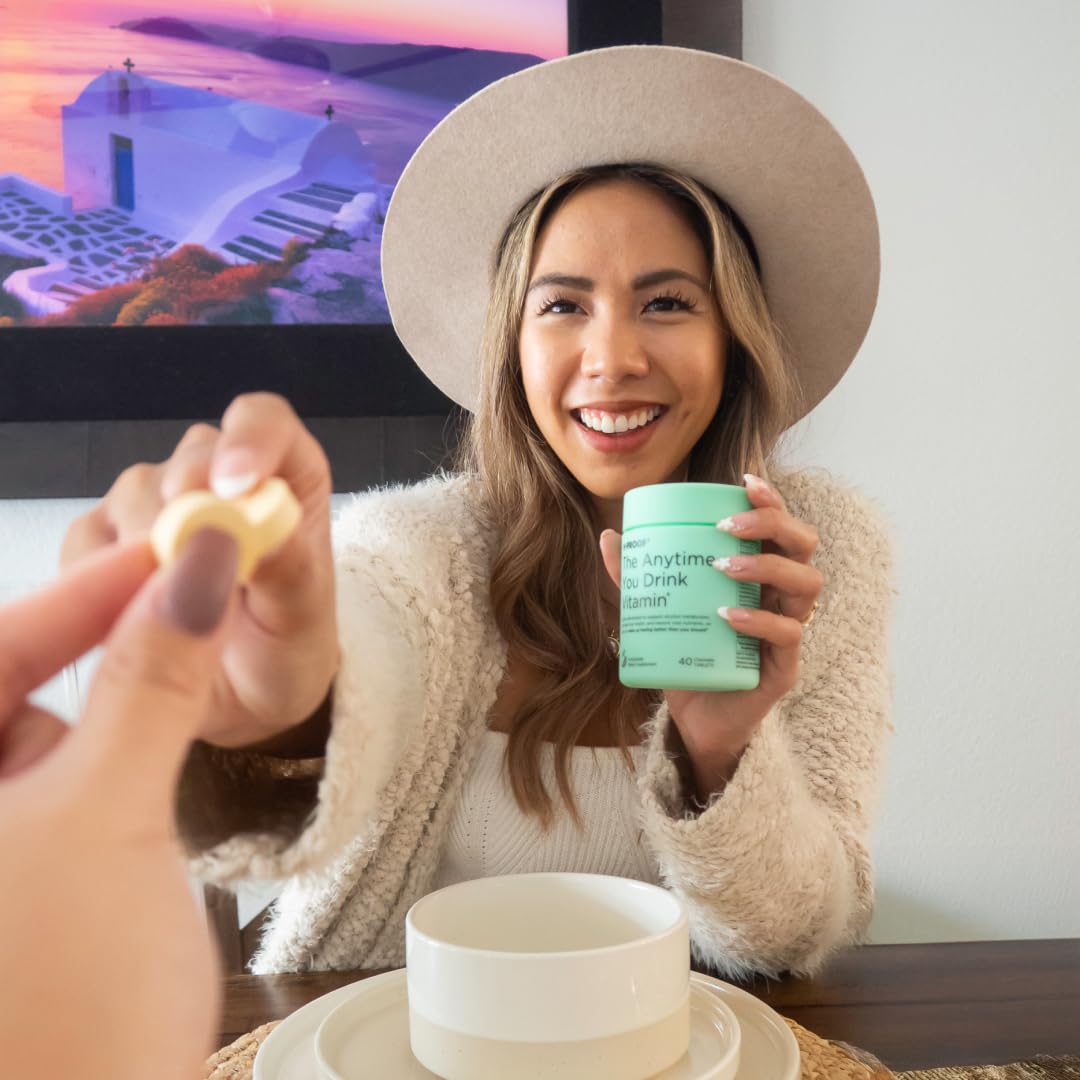 Instructions: chew 2 tablets after your last drink
