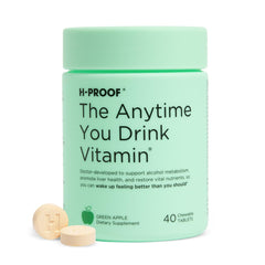 Front packaging of H-PROOF The Anytime You Drink Vitamin