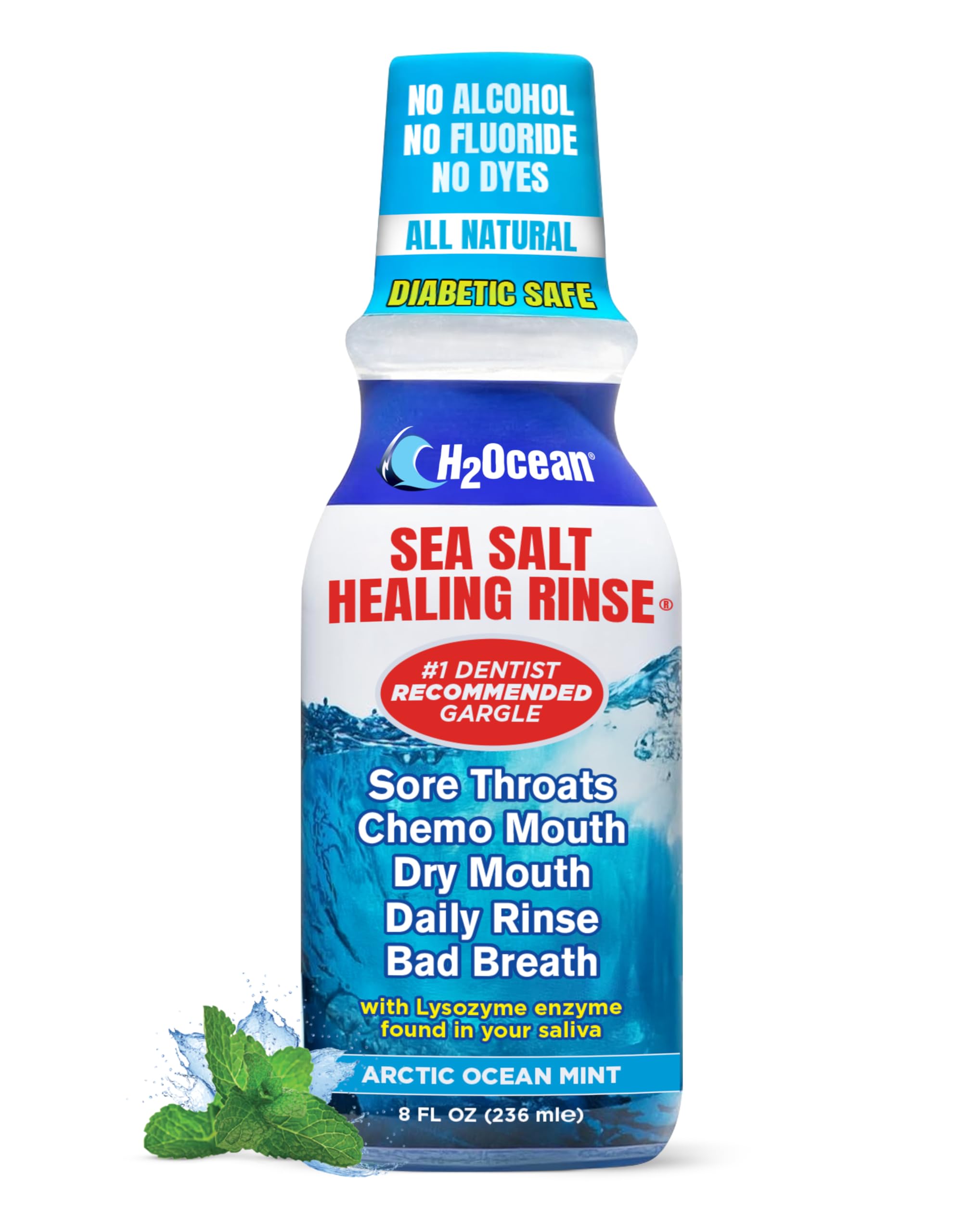 H2Ocean Healing Rinse Arctic Ocean Mint bottle