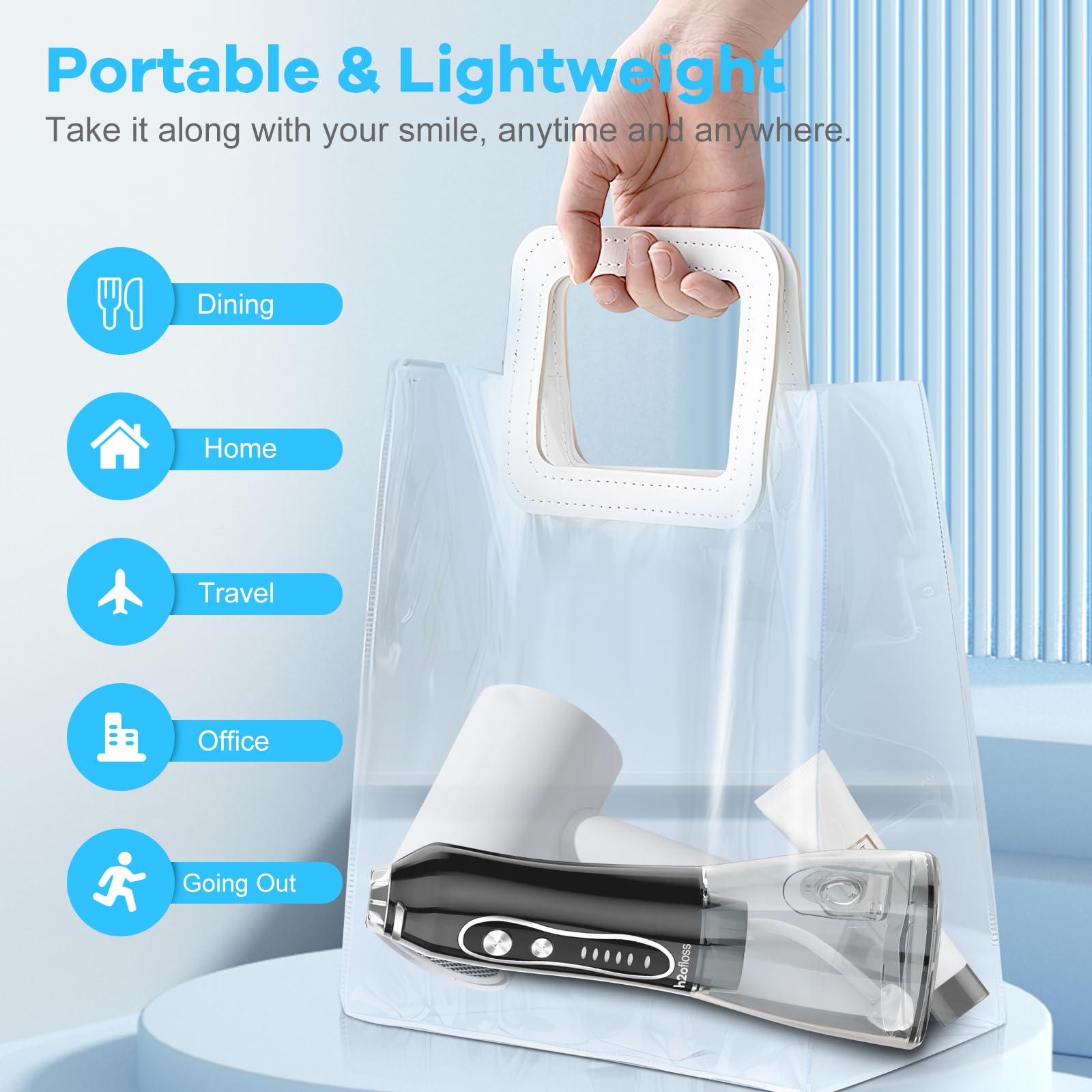 Compact cordless design for home and travel