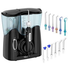 Front view of H2ofloss Water Flosser in black