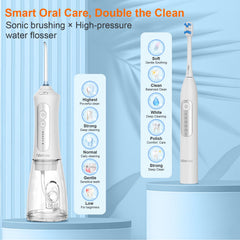 Water flosser with pulsed water technology