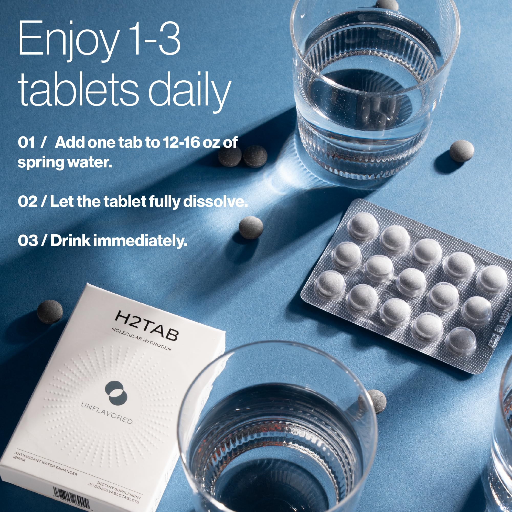 Usage instruction: dissolve tablet in water for daily use