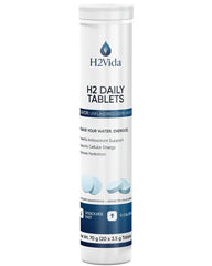 Front view of H2Vida hydrogen water tablets package