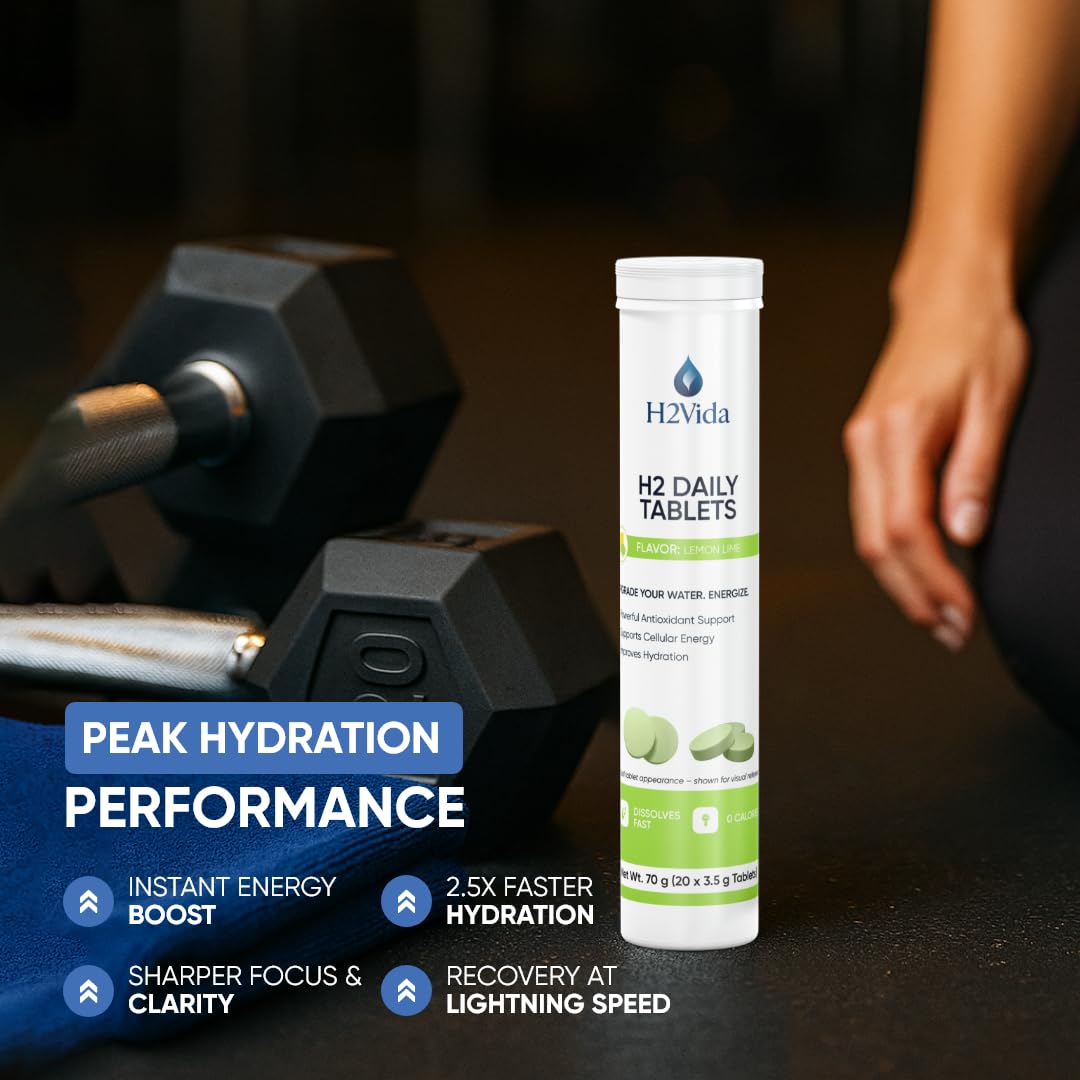 Active lifestyle with hydration using H2Vida tablets