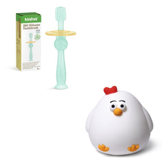 Haakaa 360° Baby Toothbrush blue front view