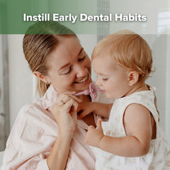 Chewable silicone bristles soothe teething gums