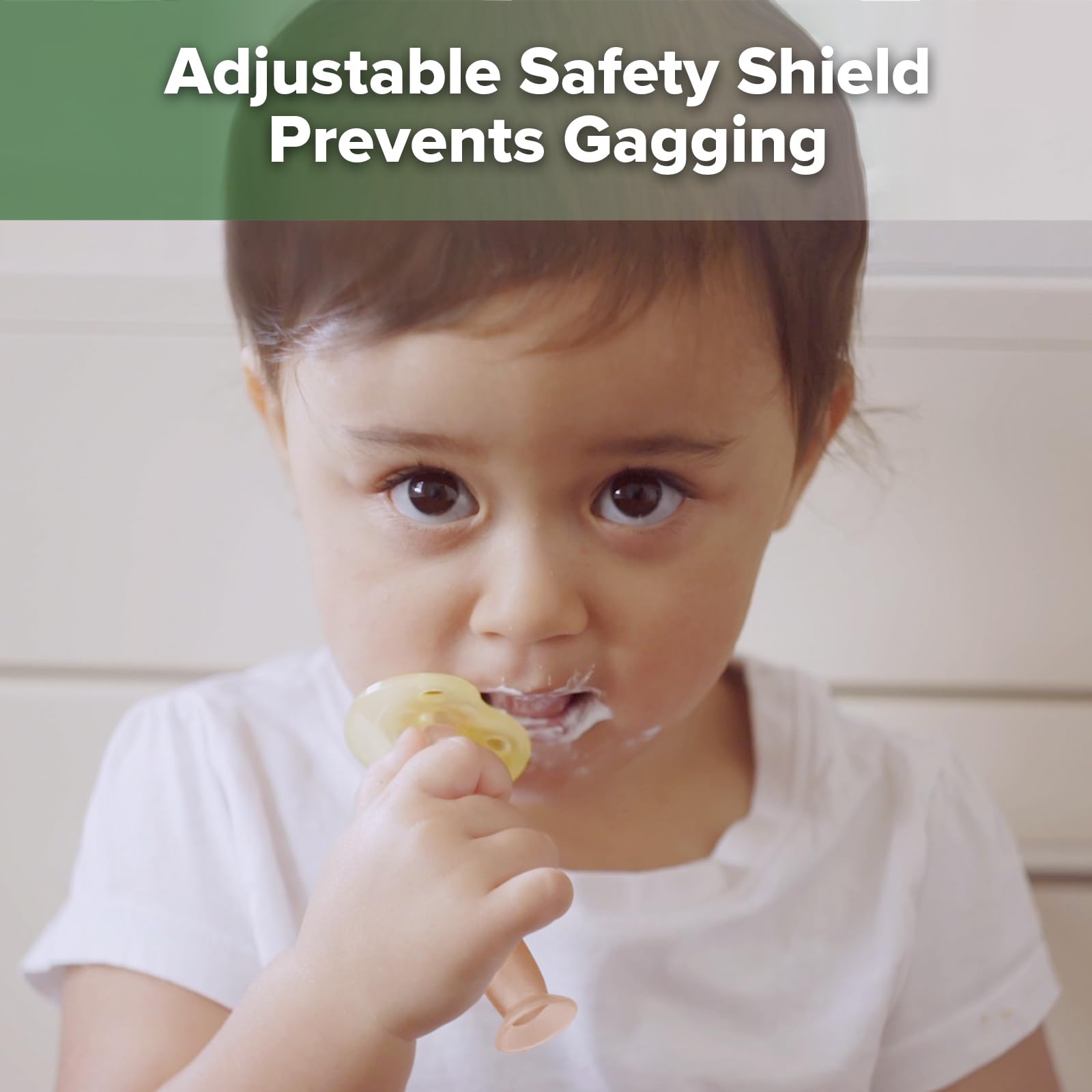 Soft silicone bristles for teething gums