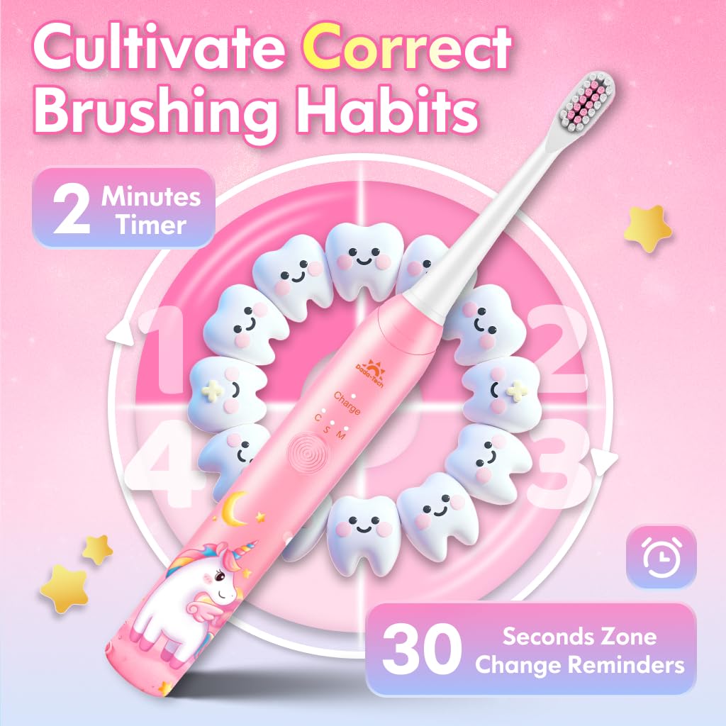 Habit stickers and reward cards for brushing