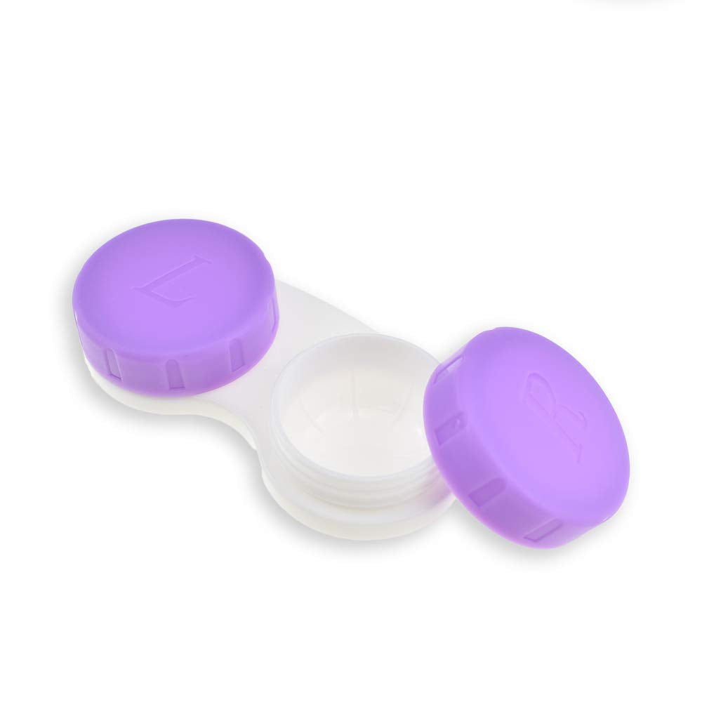 HAHIYO purple 25mm contact lens case – 5 pack