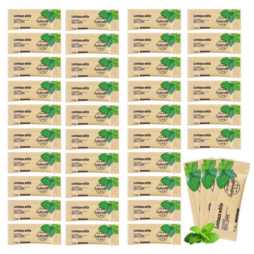 HAIFOTRVA 100-pack mini toothpaste in kraft paper bag